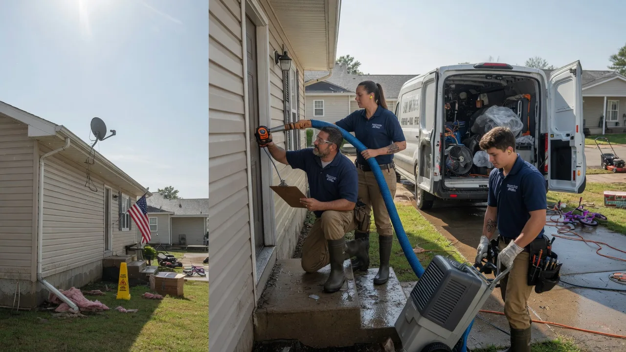 Ceiling Water Damage Restoration in Huntsville, MO near me